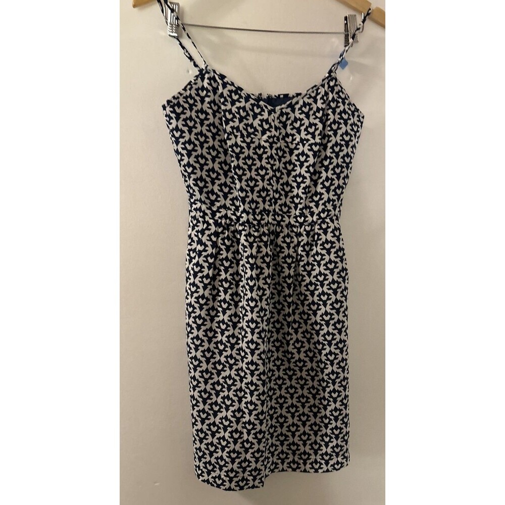 J. Crew Blue Seaside Cami Dress Sz 2 Lined Has 2 Side Pockets. Recently Dryclean